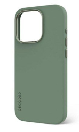 Decoded - silikonowa obudowa ochronna do iPhone 15 Pro kompatybilna z MagSafe (sage leaf green)