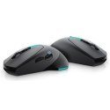 Dell | Alienware Gaming Mouse | Bezprzewodowa mysz optyczna | AW610M | Gaming Mouse | Ciemnoszara