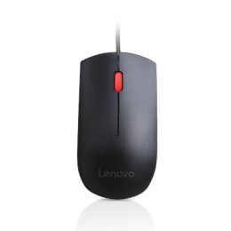 Mysz przewodowa Lenovo Essential USB, 1600 DPI, 1,8 m, 3 przyciski, czarna Lenovo | Mysz Essential USB | Czujnik optyczny | Prze