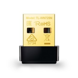 TP-LINK Nano USB 2.0 Adapter TL-WN725N 2.4GHz, 802.11n, 150 Mbps, antena wewnętrzna