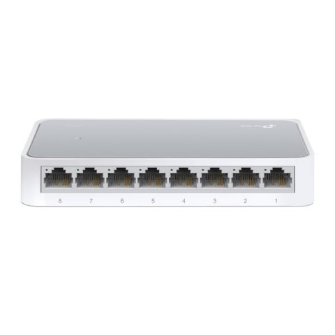 TP-LINK | Switch | TL-SF1008D | Niezarządzalny | Desktop | Porty 10/100 Mb/s (RJ-45) w liczbie 8 | Typ zasilania Zewnętrzny | 36