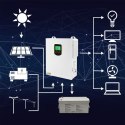 Hybrydowy inwerter solarny Off-Grid 2.5kVA | 2.5kW | 100A | MPPT | LCD | BMS | Sinus