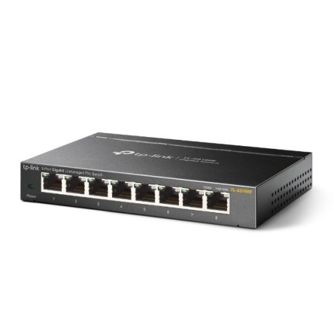 TP-LINK | Przełącznik | TL-SG108E | Zarządzany przez sieć | Możliwość montażu na ścianie | Ilość portów 1 Gb/s (RJ-45) 8 | Ilość
