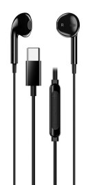 Genius HS-M365, słuchawki z mikrofonem, czarna, 2.0, douszne, USB Type-C