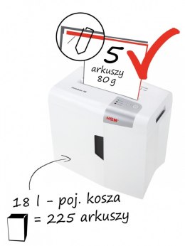 Niszczarka shredstar X5 ścinki 4x30mm P-4,CD