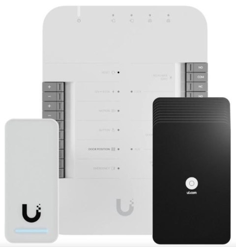 Zestaw startowy UniFi Access Ubiquiti UA-G2-SK, Czytnik dostępu G2 + Hub + Karty (10 sztuk)