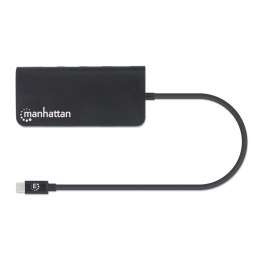 Adapter MANHATTAN 152372 USB-C - HDMI, 3x USB-A, RJ-45 oraz czytnik kart pamięci