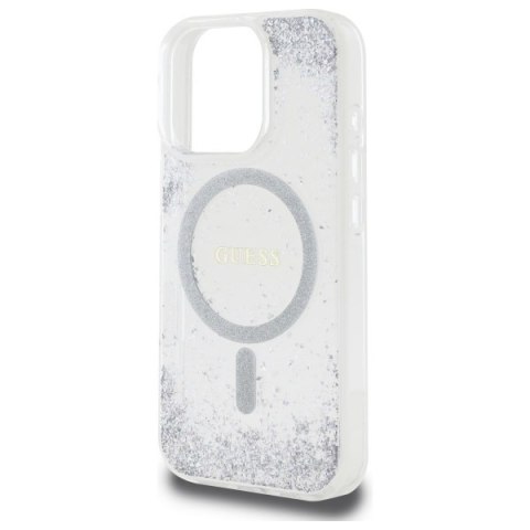 Guess GUHMP16LRGRGES iPhone 16 Pro 6.3" srebrny/silver hardcase Resin Gradient Glitter MagSafe