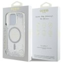 Guess GUHMP16LRGRGES iPhone 16 Pro 6.3" srebrny/silver hardcase Resin Gradient Glitter MagSafe
