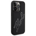 Karl Lagerfeld KLHCP15X3DRKSDLK iPhone 15 Pro Max 6.7" czarny/black hardcase 3D Rubber Signature