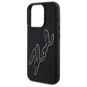 Karl Lagerfeld KLHCP15X3DRKSDLK iPhone 15 Pro Max 6.7" czarny/black hardcase 3D Rubber Signature