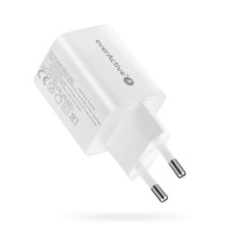 Ładowarka sieciowa GaN 1X USB, 1X USB-C 45W QC4+ PD Biała