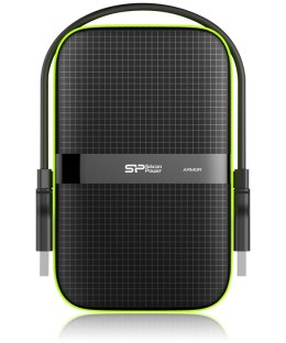 Dysk twardy zewnętrzny SILICON POWER Armor A60 1 TB Czarno-zielony SP010TBPHDA60S3K