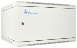 EXTRALINK 6U 600X450 ASP WALL-MOUNTED RACKMOUNT CABINET METAL DOOR GRAY