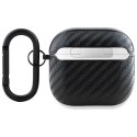 BMW BMA4WMPUCA2 AirPods 4 cover czarny/black Carbon Double Metal Logo