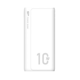 Powerbank Silicon Power QP15 10000mAh QC3.0+PD 2xUSB A, 1x mUSB + 1x USB C, biały