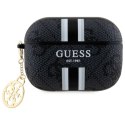 Guess GUAP2P4RPSK AirPods Pro 2 (2022/2023) cover czarny/black 4G Printed Stripes Charm