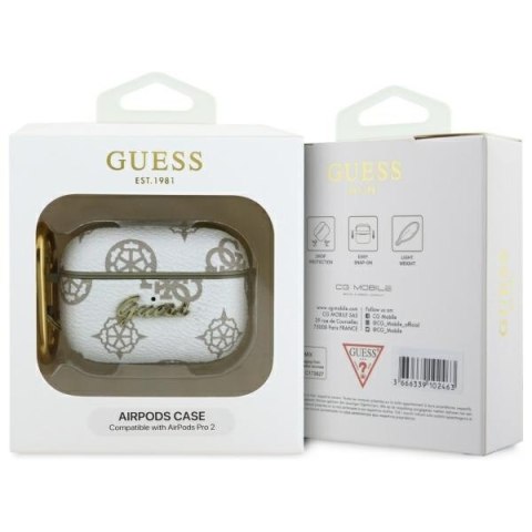 Guess GUAP2PG4GPH AirPods Pro 2 (2022/2023) cover biały/white 4G Hook