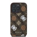 Guess GUHMP16LP4PWPW iPhone 16 Pro 6.3" brązowy/brown hardcase Peony On 4G Background MagSafe