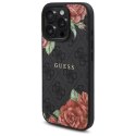 Guess GUHMP16LP4ROPEMCK iPhone 16 Pro 6.3" czarny/black hardcase 4G Flowers Print MagSafe