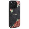 Guess GUHMP16LP4ROPEMCK iPhone 16 Pro 6.3" czarny/black hardcase 4G Flowers Print MagSafe