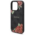 Guess GUHMP16LP4ROPEMCK iPhone 16 Pro 6.3" czarny/black hardcase 4G Flowers Print MagSafe