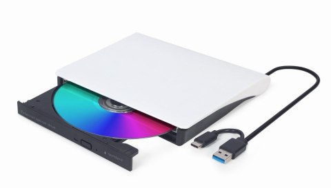 Napęd optyczny DVD+/-RW Zewnętrzny USB 3.1 Gen 1 Biało-czarny