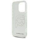 Karl Lagerfeld KLHCP16XHKHDCELT iPhone 16 Pro Max 6.9" przezroczysty/transparent hardcase IML Rhinestones Karl Head