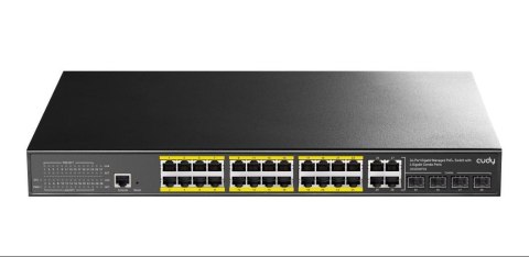 Switch CUDY GS2028PS4-400W 24-Port Gigabit L2 Managed PoE+ 400W 4x Gigabit Combo Ports