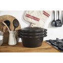 Zestaw 3 naczyń żeliwnych z pokrywką STAUB 40508-386-0 - czarny 24 cm (WYPRZEDAŻ)