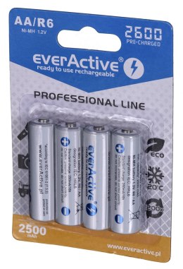 Zestaw akumulatorków everActive Professional line EVHRL6-2600 (2600mAh ; Ni-MH)