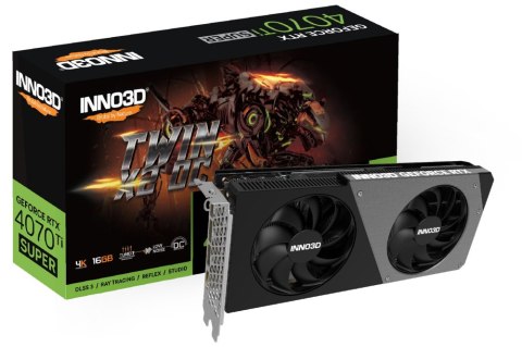 Karta graficzna INNO3D GeForce RTX 4070 Ti SUPER Twin X2 OC 16GB GDDR6X (N407TS2-166XX-186156N)