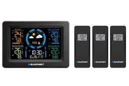 BLAUPUNKT Stacja pogodowa z 3 czujnikami z LCD WS40BK