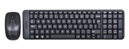 Zestaw klawiatura + mysz membranowa Logitech MK220 920-003168 (USB 2.0; kolor czarny; optyczna)