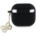 Guess GUA4LECG4K AirPods 4 cover czarny/black Silicone 4G Charm