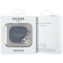 Guess GUA4LECG4K AirPods 4 cover czarny/black Silicone 4G Charm