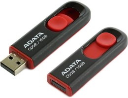 Pendrive A-DATA C008 16 GB Czarno-czerwony (16 GB /USB 2.0 /Czarno-czerwony )