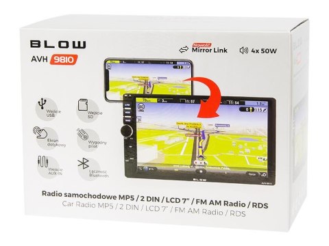 BLOW RADIO AVH-9810 2DIN 7"