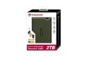 Transcend StoreJet 25M3G zewnętrzny dysk twarde 2 TB 2.5" Micro-USB B 3.2 Gen 1 (3.1 Gen 1) Zielony