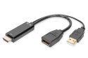 Digitus Adapter HDMI 4K - HDMI na DisplayPort