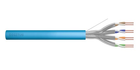 Kabel instalacyjny DIGITUS kat.6A, U/FTP, Dca, AWG 23/1, LSOH, 50m, niebieski