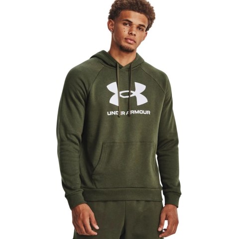 Bluza męska Under Armour Rival Fleece Logo HD oliwkowa 1379758 390 L