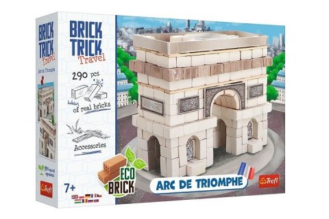 Klocki Brick Trick Travel - Łuk Triumfalny w Paryżu rozmiar zestawu L 61551 Trefl