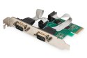 Kontroler RS232 PCI Express 2xDB9Low Profile, Chipset: AX99100