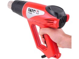 Yato YT-82288 opalarka Pistolet na gorące powietrze 500 l/min 550 °C 2000 W Czarny, Czerwony