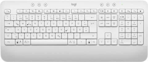 Logitech Signature K650 klawiatura Biuro Bluetooth QWERTZ Niemiecki Biały