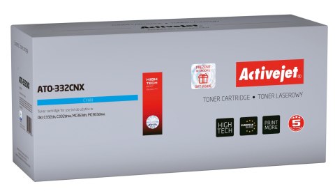 Activejet ATO-332CNX Toner (zamiennik OKI 46508711; Supreme; 3500 stron; niebieski)