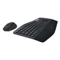 Logitech MK850 Performance klawiatura Dołączona myszka Uniwersalne RF Wireless + Bluetooth QWERTZ Niemiecki Czarny