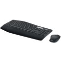 Logitech MK850 Performance klawiatura Dołączona myszka Uniwersalne RF Wireless + Bluetooth QWERTZ Niemiecki Czarny