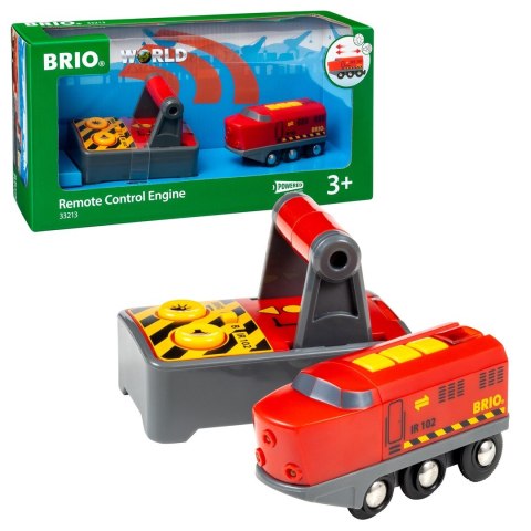 BRIO 33213 Lokomotywa Czerwona zdalnie sterowana p4